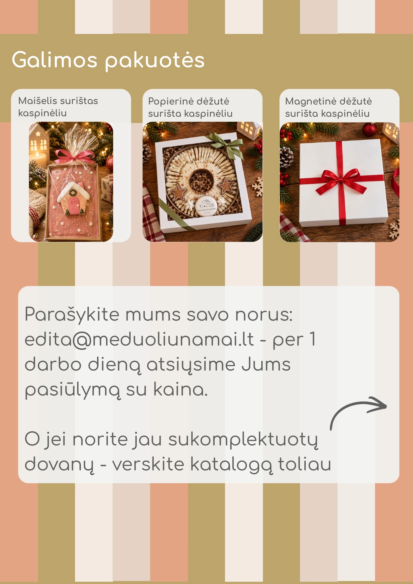 Kepinių pateikimo idėjos